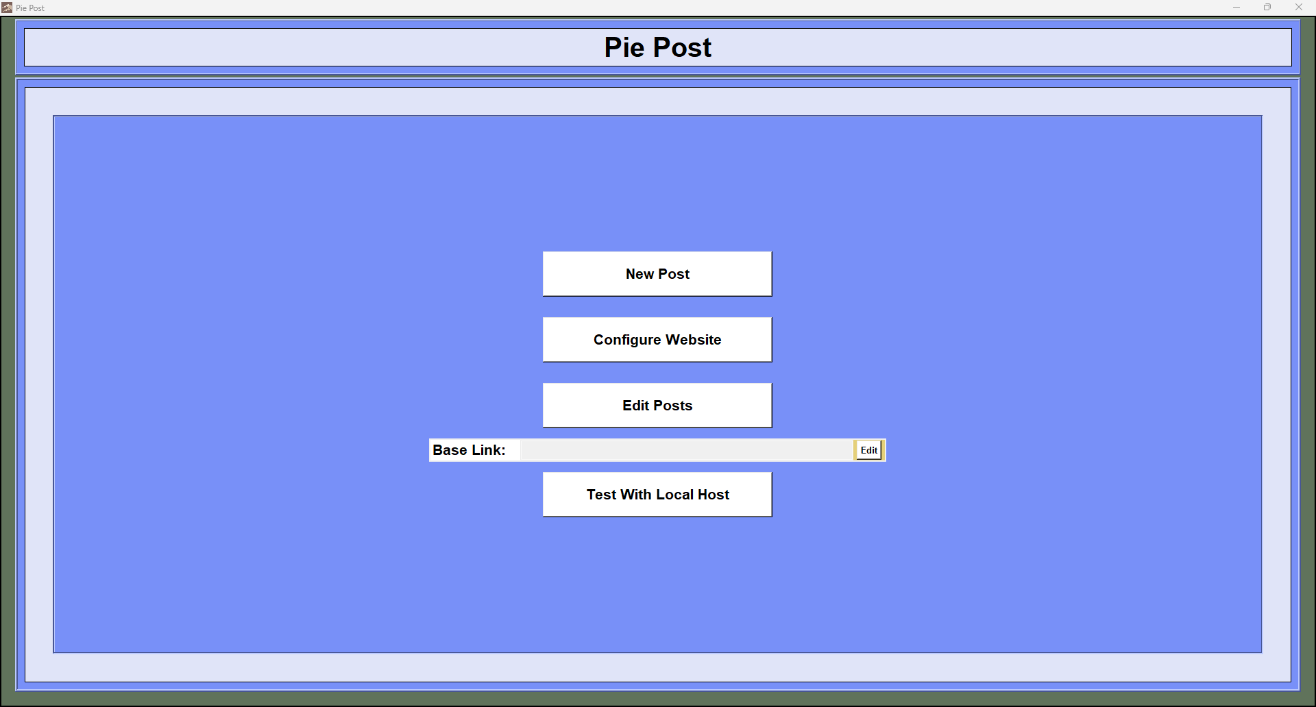 Pie Post Executable